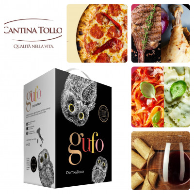 Montepulciano Gufo Terre di Chieti Bag in Box 5 Liter (Tollo) Rotwein aus Tollo Abruzzen