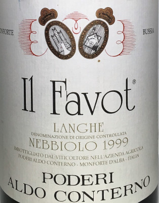 Nebbiolo Lanhge "il Favot" 1999 (Poderi Aldo Conterno)