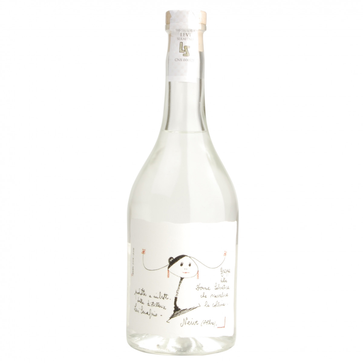 GRAPPA BIANCA della Donna Selvatica 45 Vol. % Distilleria ROMANO LEVI in 1er Geschenkpackung (Romano Levi)